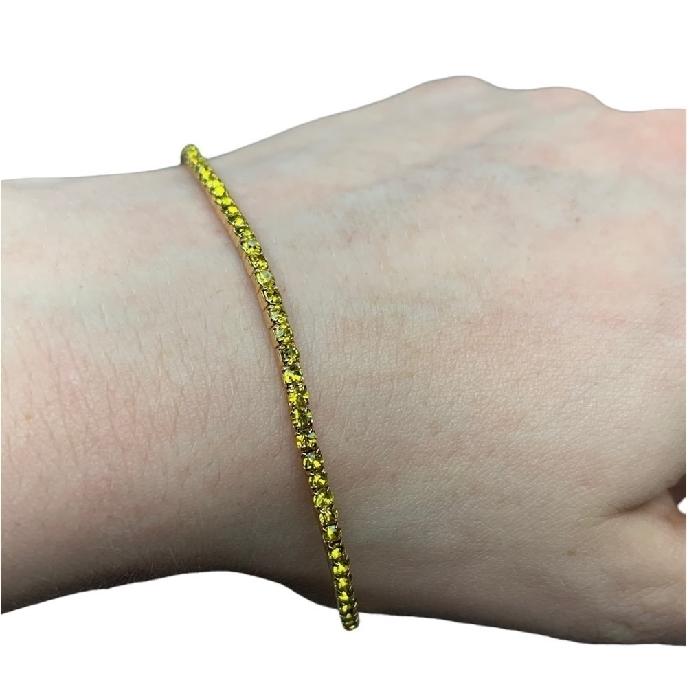 Yellow diamond gold bracelet